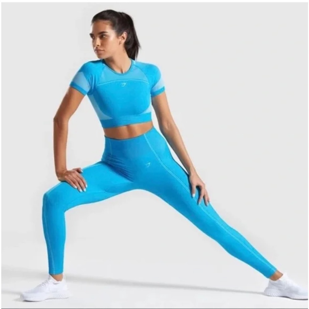 GYMSHARK  ULTRA Seamless leggings  blue XL